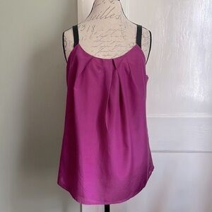 GAP Magenta Silk Blend Tank Style Blouse